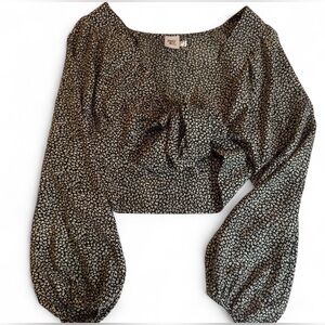 Princess Polly Black and White Patterned Blouse